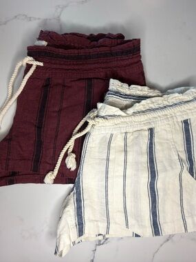 Roxy Linen Shorts, Set of 2